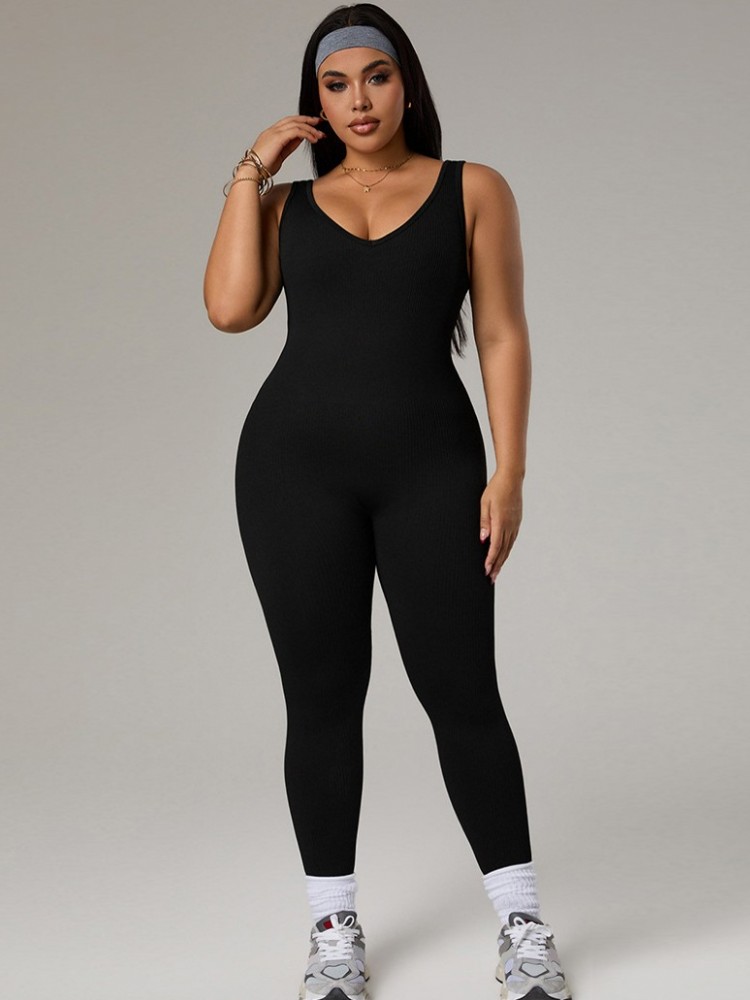 Yoga Fitness Outfit - Tuta sportiva da donna taglie forti