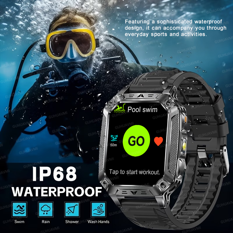 TANK Military Smartwatch 1400m - Wrist Wraps Fitness recensione e prezzo